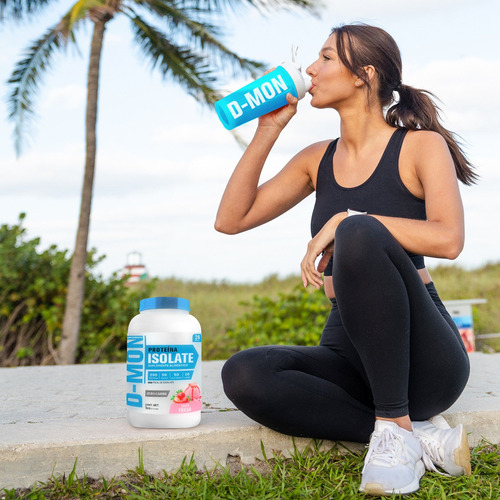 Proteína Whey Hs Hidrolizada Isolate D-mon 1kg Sabores Fresa