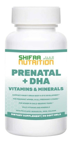 Prenatal 90 Cp Shifaa Nutrition - Unidad a $2990