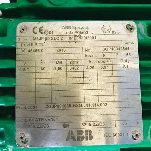 Exaustor Centrifugo Industrial 3,5cv Trif. 220/440 Volts