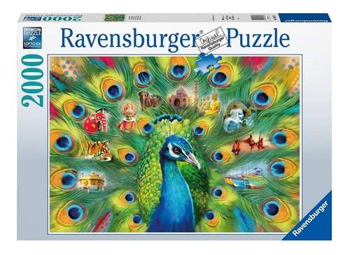 Puzzle Ravensburger 2000 Tierra Del Pavo Real Rompecabezas
