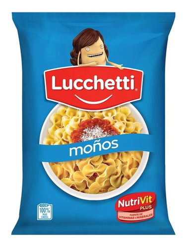 Fideos Lucchetti Moños Paquete 500 Gramos