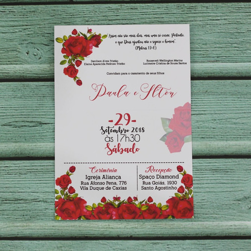 Featured image of post Convite De Casamento Floral Vermelho convitedecasamento convitefloral convite de casamento floral duplo no word
