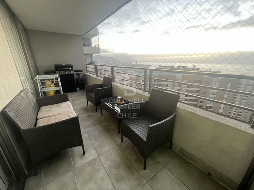 Departamento Amoblado Con Vista Al Mar, Sector Sur