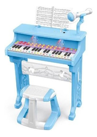 Set Musical Piano Eléctrico Karaoke & Silla Universo Bin