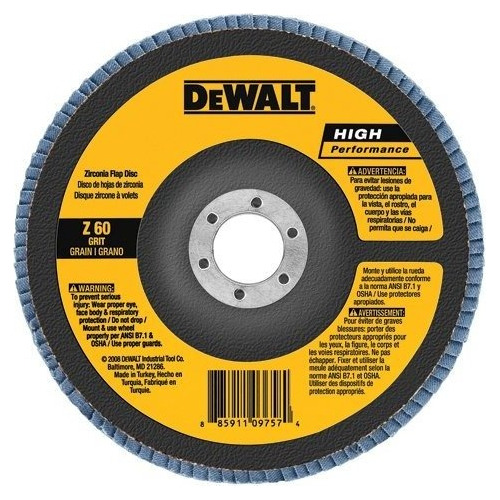 Lijas Dewalt Dw8382 Disco De Aletas Tipo 29 Hp 80g De 6 PuLG