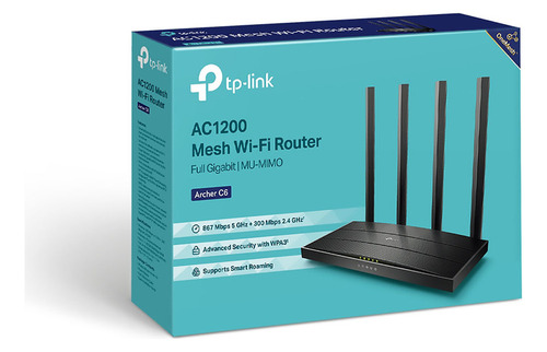 Archer C6 Tp-link Router Wireless Dual Band Gigabit Ac1200