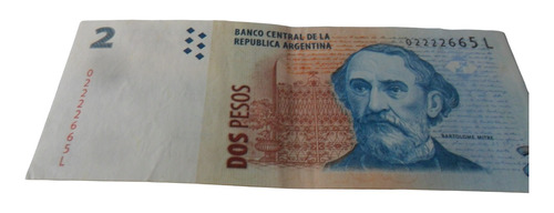 Billete Argentina $2 (sin Circular)