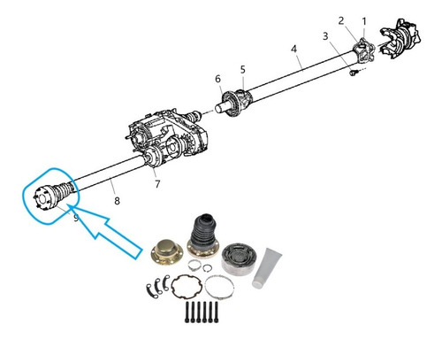 Balero Homocinetico Cardan Jeep Grand Cherokee 2008-2010 26d