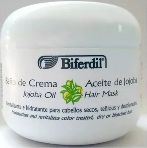 Imagen 3 de 4 de Crema Para Pelo Biferdil Aceite De Jojoba Para Cabello Seco