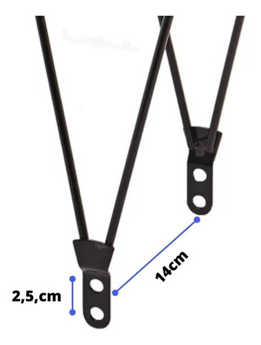 Imagem 6 de 7 de Bagageiro Mtb Fino Preto P/bicicleta