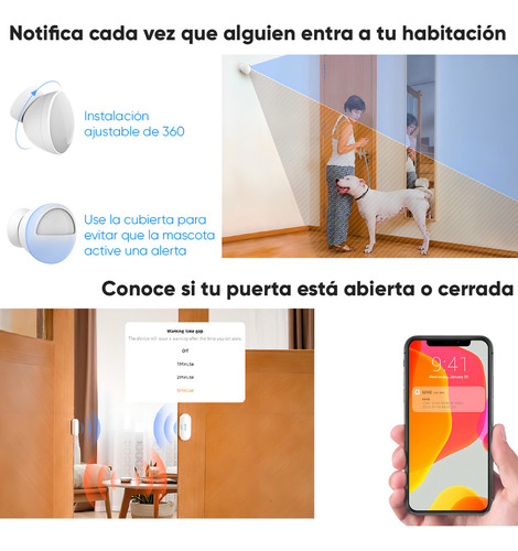 Ezviz CS-B1 Kit de Alarma Inalambrico Incluye 1 Hub 1 Sensor PIR 1 Contacto Magnético y 1 Smart Boton Configuración y Visualización por App Móvil EZVIZ Protocolo Zigbee