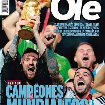 Revista Ole Argentina Campeon Del Mundo Qatar 2022