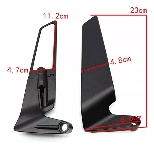 Alerón De Espejo Retrovisor Invisible Modificado Universal