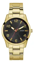 Comprar Reloj Caballero Guess Monte Acero Inoxidable Correa Dorado Bisel Dorado Fondo Negro