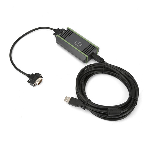 Cable De Programación Plc Aislado En Negro Para S7-200 300 4
