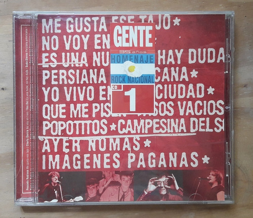 Cd Compilado Rock Nacional Revista Gente N°1