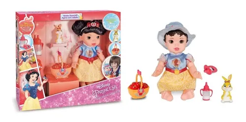 Conjunto de Boneca e Roupas da Princesa Branca de Neve