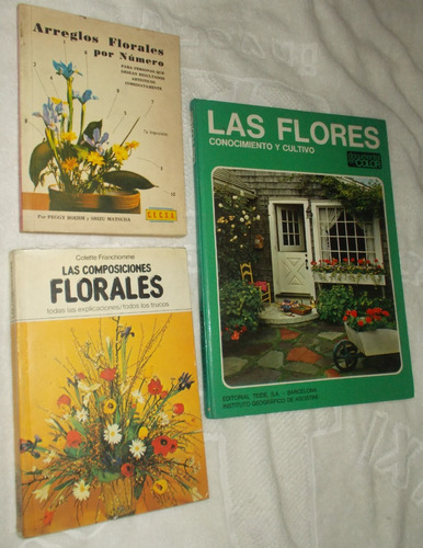 3 Libros, Composiciones Florales, Arreglos, Flores  Cultivo