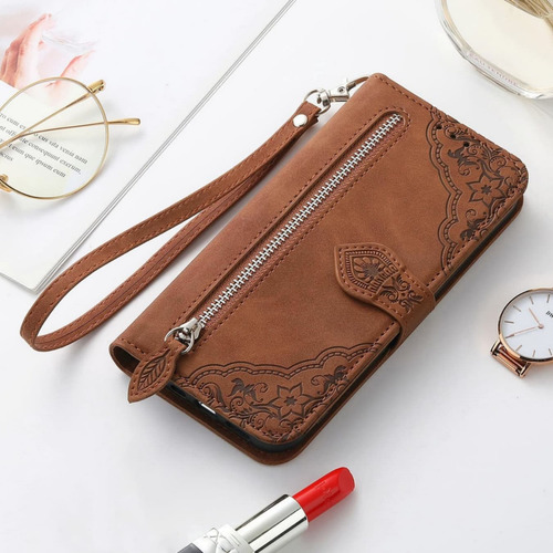 Funda De Piel Tipo Cartera Para Moto G05, G15, G35, G55, G75, G82, G04, G24, G34, G54, G84, G73, G62, Con Ranura Para Tarjetas