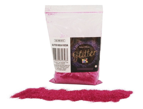 Glitter Gibre Givre Purpurina Brillantina X 100gs Color Rosa Fucsia