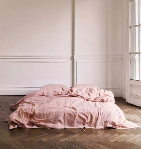 Cubre Edredon Premium Zena Queen Philomena Home Rosa Claro