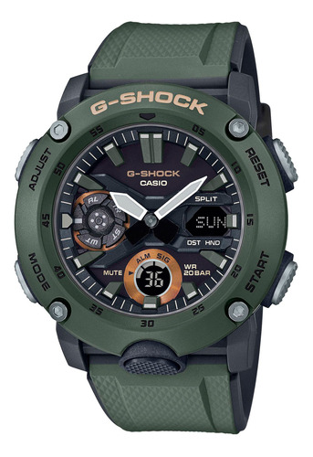 Relógio Casio G-shock Masculino Anadigi Ga-2000-3adr