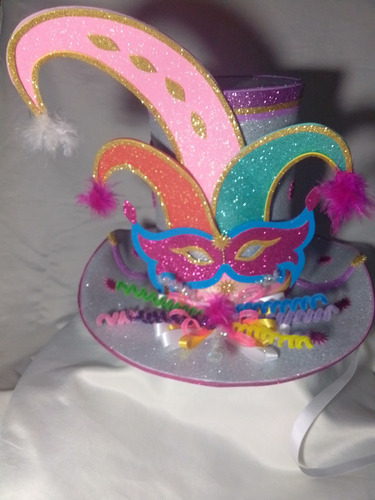 Sombrero Loco En Foami Reforzado Decorado Y Personalizado