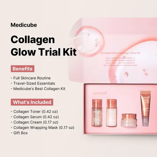 Skincare Medicube Glass Skin Glow Collagen Trial Kit
