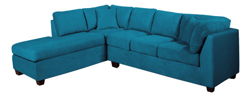 Sofá Seccional Padua Izquierdo Tela Velvet Latam Home