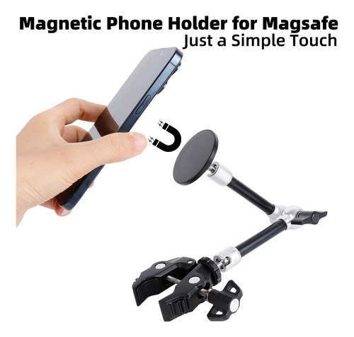 Suporte De Telefone Fpn Todo Em Metal Com Super Braçadeira E