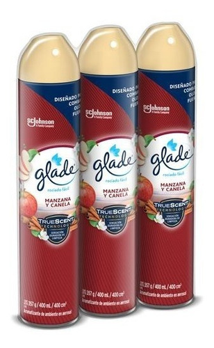 Ambientador Glade Aerosol 3 Unidades 400ml Edición Limitada