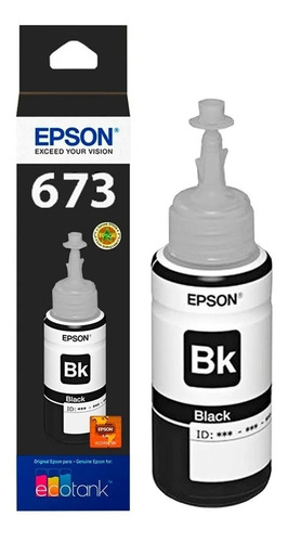 Tinta Original Epson T673 Negro 673 L805 L850 L810 L1800