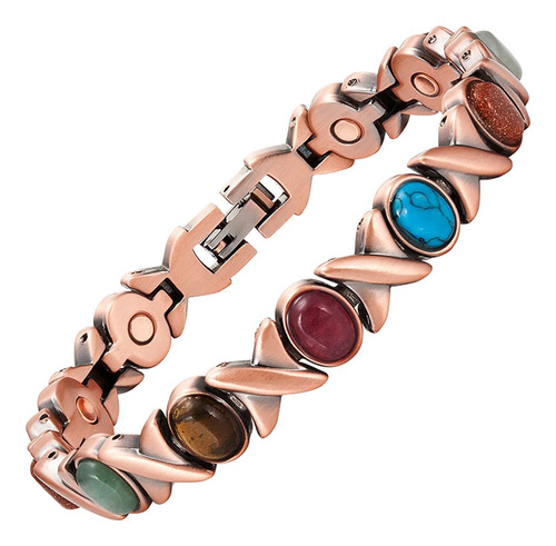 Enermagix Pulseras De Cobre Para Mujer, 7.28-8.46 Pulgadas,