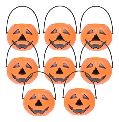8 Cubos De Dulces De Halloween, Cubo De Calabaza Truco O Tra