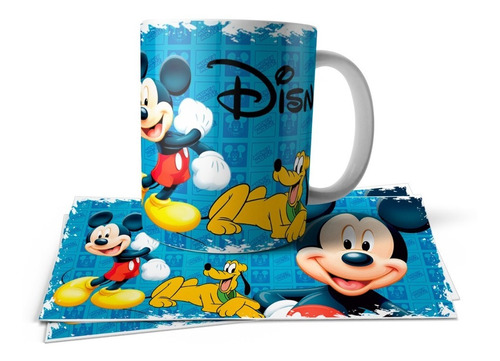 Mickey Mouse Pluto Disney Taza Polimero Tu Propio Estilo