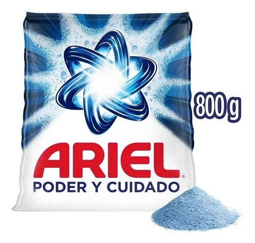 3 Pza Detergente En Polvo Ariel Poder Y Cuidado Lava Ropa Bl