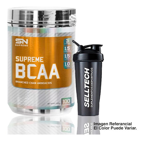 Aminoácidos Supreme Nutrition Bcaa 1kg Watermelon + Shaker