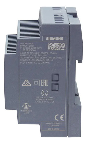 Fonte Logo Alimentação 24vcc 2,5a 6ep1332-1sh42 Siemens