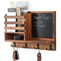 Comprar Key And Mail Holder For Wall Decorative, Rustic Mail Or...