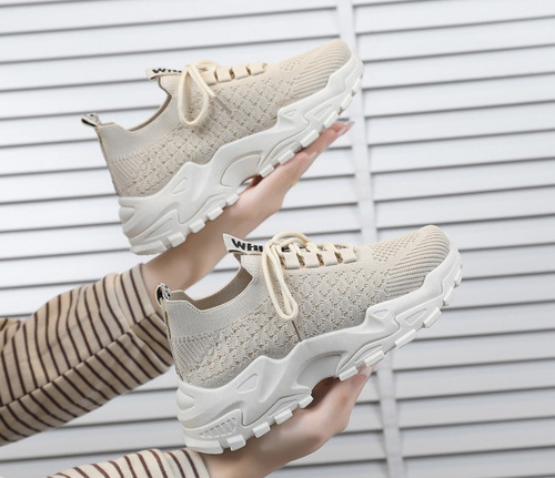 Zapatos Casuales Cómodos Con Plataforma De Moda Para Mujer