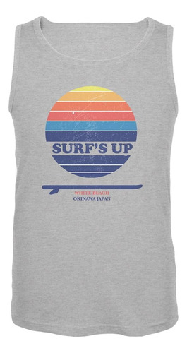 Surf's Up Okinawa Beach Camiseta Sin Mangas Para Adulto, Col