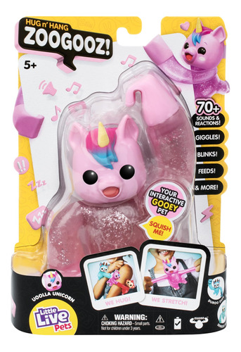 Little Live Pets Hug N' Hang Zoogooz - Unicornio Uoolla. Mas