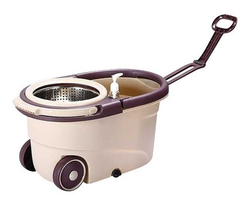 Mopa Centrifuga Acero Ruedas Manija + 2 Mopas Balde