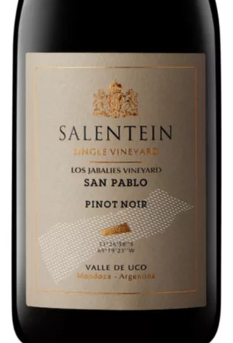 Vino Salentein Single Vineyard San Pablo/los Jabalies Pinot