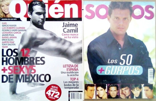 Somos / Quién. Los 50+guapos Y 12+sexys. Luis Miguel, Camil.