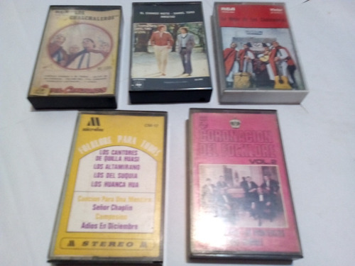 Música Folklore Cd's Y Casetes Distintas Épocas Lote!