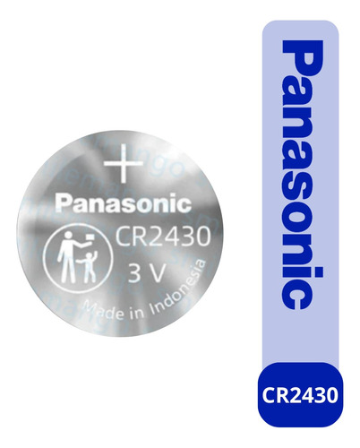 Pila Cr 2430 Panasonic Tipo Botón Litio 3v 1 Unidad 