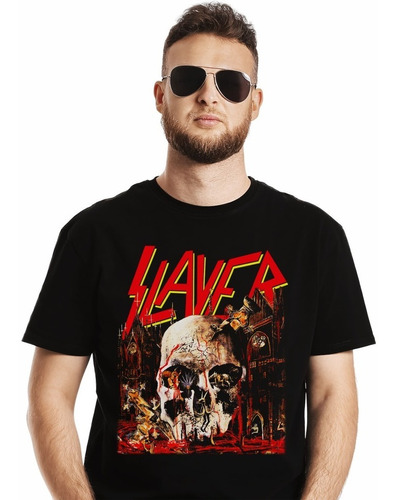 Polera Slayer South Of Heaven Metal Impresión Directa