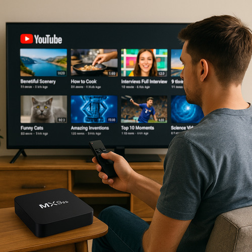 Android 13.0 Tv Box Ultra Hd 8k 512g . Smart Negro Estándar