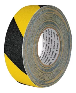 Cinta Antiderrapante Amarill/negra 2'' 5m Truper 101448 Color Amarillo